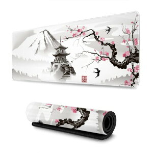 �}�E�X�p�b�h �Q�[�~���O��^80cm*30cm*3mm ����~�߃S���� �C�ϖ��Ր��̂���\�ʁC�Ȑ���C�I�t�B�X��Q�[���ɍœK (�~�̉�)