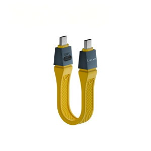 Luxxio USB4 2.0 PD3.1 240W�}���[�d�Ή� �o���� 80Gbps �P���� 120Gbps�����f�[�^�`�� Thundderbolt5/4/3�݊� 16K30Hz�f���o�� E�}�[�J�[�`�b�v���� USB-C to C�P�[�u�� 13cm iPhone16/Galaxy S24/MacBook Pro/iPad (�C�G��