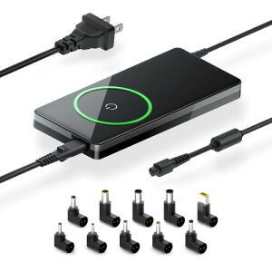 (10 in 1) �ϊ��v���O �ėp�d���A�_�v�^�[ 90W, 90W AC�A�_�v�^�[ �o�͓d��: DC 18.5V 19V 19.5V 20V �Ή� ���\�d�� Acer ASUS Dell 19.5V �d���A�_�v�^�[ Series
