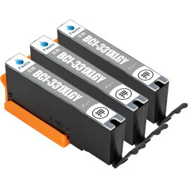 Fexiro BCI-331XL キャノン 用 インク 331 グレー 大容量 3本セット 残量表示 個別包装 BCI-331 GY 互換インクカートリッジ プリンター TS8830 TS8530 TS8630 TS8730 インク グレー 互換