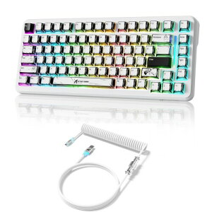 ATTACK SHARK X82PRO HE �O���[�h�����Q�[�~���O�L�[�{�[�h�A���C���A75% ���C�����X ���s�b�h�g���K�[ �}�O�l�e�B�b�N�L�[�{�[�h�A8K �Q�[�~���O�L�[�{�[�h�A�z�[�����ʃX�C�b�`�����\�A