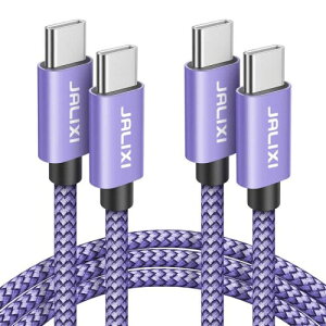 JALIXI USB C P[u 2M/2{ZbgPDΉ 60W}[d(type C to C P[u)iC҂ݒfh~ iphone 16e/ 15 Pro MAXAMacBook/iPad Pro/Air/mini A17 ProAGalaxy S25/S24/S23/S22/S21/S20/Tab A9+USB-CeΉ(2m,