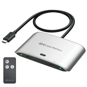 Cable Matters 20Gbps USB4 USB-C ؑ֊A2̃Rs[^pA(Windowsp8K@30Hz / macOSp4K@60Hz / 140W PD)AUSBC KVMXCb`AType C ؑ֊AUSBC܂Thunderbolt 4 j^܂USB4 hbLOXe[V