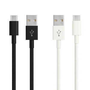 USB A to USB C �P�[�u�� 2�p�b�N (0.3m�A15W) - CarPlay Type C �[�d��AiPhone �[�d�R�[�h�A�_�炩���҂ݍ��݂ŏ_��AApple iPhone 17 / Air & 16�AiPad Pro�AAirpods Pro�AGalaxy S25�APixel 10 & ���̑� �Ή� - �u���b