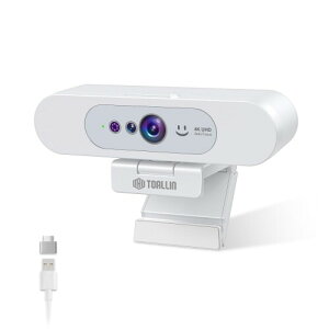 TOALLIN 4K Ultra HD �E�F�u�J�����AWindows Hello�Ή��A��F��web�J�����A�I�[�g�t�H�[�J�X�A�����}�C�N�A�m�[�g�p�\�R���pUSB�E�F�u�J���A�r�f�I��c�A���C�u�X�g���[�~���O�A�r�f�I�ʘb�ɍ�