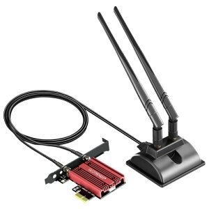 GLOTRENDS WiFi 6E PCIeJ[hAfXNgbvPCp2mAeitACeAX210`bvA802.11axABluetooth 5.3AT|[gWindows 11/10/LinuxAT|[gIntel/AMD}U[{[h