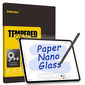 Adeway Paper Glass Screen Protector for Surface Pro 12 inch (2025) ? �K���X���y�[�p�[2 in 1�A9H�����ی�A�y�[�p�[�t�B�[���A���˖h�~�ASurface Pen�Ή��A2����