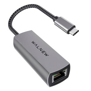 USB-C LANϊA_v^[ WALNEW LLANA_v^[ 2.5Gbps ʐM USB Type C to RJ45 2500Mbps C[TlbgA_v^ LAN|[g ^CvC MKrbg ϊA_v^ Thunderbolt 3/4Ή iMac Macbook Pro iPad A