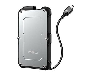 ineo 2.5C` USB 3.1 Gen2 Type C Ȗh&ϏՌOtn[hhCuGN[W 9.5mm & 7mm SATA HDD SSD (C2580c)
