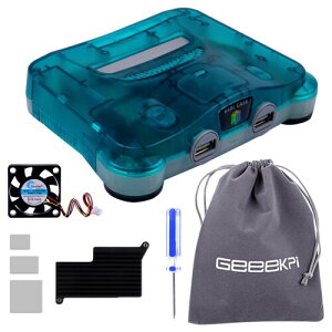 GeeekPi Raspberry Pi 5�pRetroFlag 64Pi�P�[�X�ASD�J�[�h�X�g���[�W�A���S�ȃV���b�g�_�E���ƈ��S�ȃ��Z�b�g�A�G�~�����[�V�����X�e�[�V�����̃��^�f�[�^�̎����ۑ�