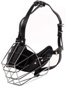 犬用口輪 犬のマズル しつけ用口輪 調節可能 マズルカバー マズルガード 安全無毒 噛みぐせ/キズ舐め/むだ吠え防止 小中大型犬用 (XXL)