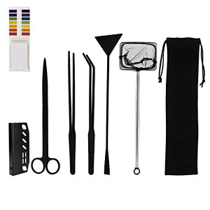 ピンセット 水槽 ロング 掃除 実用 便利 多機能 ハサミ サンドフラッター 水草 トリミング 水槽掃除ツール ステンレススチール製 水槽管理 水族館用 収納バッグ付き 水草トリミング