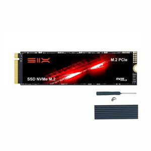 SIX X4000PRO 1TB M.2 2280 NVMe PCIe Gen3.0 x4 SSD �����X�g���[�W �ő�3300MB/s 3D TLC NAND �N���G�C�^�[/����ҏW���� ��p�q�[�g�V���N�t��