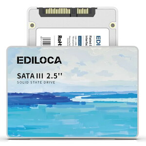 Ediloca SSD 256GB 2.5�C���` 7mm SATAIII 6Gb/s ����SSD �ő�Ǎ�560MB/s �ő发��460MB/s 3D NAND SATA SSD ���[�J�[�ۏ�3�N ES580E