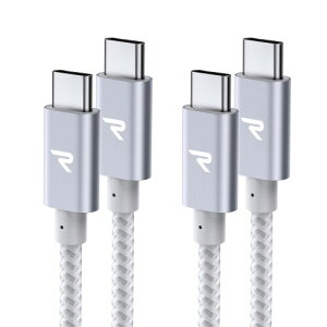 RAMPOW USB C �P�[�u���f�[�^�]�� �f���h�~ ���ϋv�i�C���� iPhone17/Air/16/16e/15 �[�d MacbookPro/iPad Pro&Air/Galaxy/Sony�Ȃ�Type C�@��Ή�
