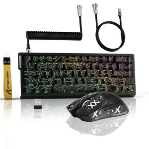 ATTACK SHARK sbggK[L[{[hƃ}EXZbg X68PROQ[~OL[{[hX11Q[~O}EX CXZbgL[{[h-CXCb` RT0.01mm 2.4GHz/BT/L }EX-22000DPI/2.4GH