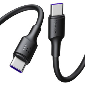 VOLTME USB Type C P[u 100W PDΉ }[d USB C to USB C fh~ f[^] ^Cvc P[u PD3.0 PPS QC3.0Ή e-marker  iPhone 15AMacBook ProAMatebookAiPadAXperiaAGalaxyType-c@Ή i1.