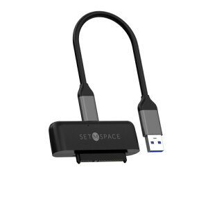 SETMSPACE SATA USB3.0ϊP[u 2.5C`n[hfBXNhCuHDD SSD SATA USB ϊP[u5Gbps  2.5 C` VRیJo[t-0.3M