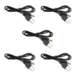 KKHMF 5 R[h dP[u 70CM USB-DC[dP[u 5.5×2.1mm DC RlN^[ WbN uzv