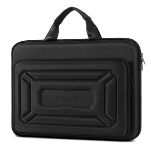 MOSISO 15.6�C���` �m�[�gPC�P�[�X�A�􉽊w�͗l ���b�v�g�b�v�o�b�O�A�n���h�����t�����g�|�P�b�g�t��(�u���b�N)