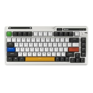 KZZI K75 PRO RGB 75% ワイヤレス ガスケット メカニカル キーボード、トリプル モード BT 5.0/2.4G/USB-C TKL 82 キー ホットスワップ可能ゲーミングキーボード、ノブおよび電源ディスプレイ付き、