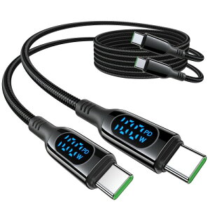 MINSLIS DC01 USB Type C �P�[�u�� 100W/5A PD�Ή�Type-C to Type-C �}���[�d �o�̓X�N���[���\�� �i�C�����҂� �^�C�vc �[�d�R�[�h iPhone 17/16 Pro/16 Plus/16 Pro Max, MacBook Air/Pro 13'', iPad Mini 6/Pro/Air, Switch��USB-