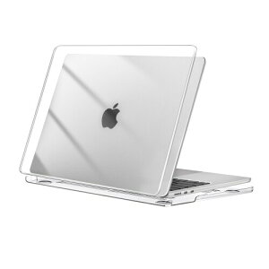MOSISO �Ή��@�� MacBook Air �P�[�X 13�C���` M4 M3 M2�`�b�v 2026 2025-2022���� A3240 A3113 A2681�A�ی� �Ή��@�� MacBook Air 13.6�C���` �v���X�`�b�N �n�[�h �P�[�X �J�o�[(�N���A)