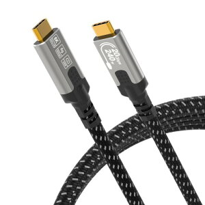 CABLAPTOP usb c �P�[�u�� 2m usbc to usbc 3.2 Gen 2 �P�[�u���A4K@144Hz�A8K@30Hz �r�f�I���j�^�[�f�B�X�v���C�A20Gbps �f�[�^�]���A240W �����[�d�AiPhone 17/16�AGalaxy S25/S24�AMacBook Pro�AiPad Pro�Ή�