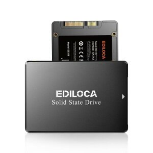 EDILOCA ES106 SSD 250GB 2.5�C���` 7mm SATA3 6Gb/s 3D NAND TLC�̗p �ǂݏo���ő� 520MB/s �����ݍő� 450MB/s �����^SSD �G���[�����@�\ �����d�� �ϐk �ϏՌ� ���[�J�[3�N�ۏ�
