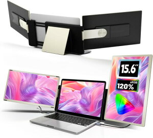 LGGST S6 �g���v�����j�^�[ �|�[�^�u�����j�^�[ 15.6�C���` FHD 1080P IPS�p�l�� ���O���\�f�B�X�v���C�݌v 235°��]�Ή� �m�[�g�p�\�R���g���\ �}���`�^�X�N������ �v���O�A���h�v���C