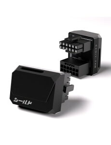 EZDIY-FAB �V�[���h �V���[�Y PCIe 5.1�A�_�v�^�[ 12VHPWR 12+4�s�� 600W 180�x���p�A�_�v�^�[ GPU�d���A�_�v�^�[ 12V-2x6 GPU�Ή� �O���t�B�b�N�{�[�h�p RTX3090Ti,4070Ti,4080,4090�ɑΉ� ���o�[�X�^�C�v �� -