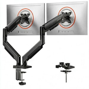 ErGear ���j�^�[�A�[�� �f���A�� 13-32�C���`�Ή� �ω׏d9kg �K�X�X�v�����O�� �f�B�X�v���C�A�[�� VESA 75x75mm 100x100mm�Ή� 2��� PC�A�[�� �N�����v�� �O�����b�g�� ���p�x���� �z�����[