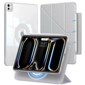 iPad Pro 11�C���` �P�[�X M5/M4�i2025/2024�A��6����/��5����j�Ή� ��p�J�o�[ ���C��&���E�� �܂�X�^���h�P�[�X �Ռ��ی� �c�u��/���u�� �p�x�����\ �O�p�`�̍\�� ����݌v Pencil Pro/USB-C��