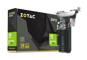 ZOTAC GeForce GT 710 1GB DDR3 PCIE x 1ADVIAHDMIAVGAA[vt@COtBbNJ[hiZT-71304-20Lj