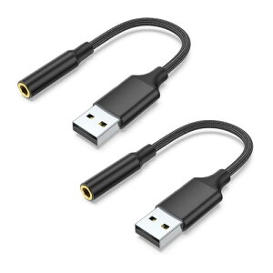 USB3.5mm I[fBI ϊ P[u USBOtTEhJ[h USB IX to 3.5mm X I[fBI ϊ A_v^[ 2 3TRS/4TRRS vOAhvC ʘb 0.2m m[gp\R/fXNg