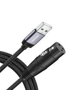 DuKabel 1.8M USB-XLR���X �}�C�N�P�[�u�� USB XLR �����ϊ��P�[�u�� PC�}�C�N�p �X�s�[�J�[/�R���\�[��/�A���v/�X�^�W�I�^��/�~�L�T�[�ȂǑΉ�