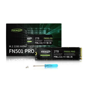 Fikwot FN501 Pro 2TB NVMe SSD M.2 2280 PCIe Gen3 x4  SSD OtFpXebJ[t ő 3500MB/s SLC LbV 3D NAND TLC bvgbvA fXNgbvƌ݊ [J[3Nۏ
