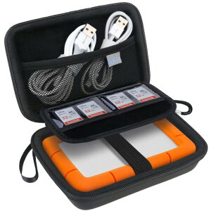 Lacdo �n�[�h�h���C�u�E�L�������O�E�P�[�X �p LaCie Rugged/Rugged Mini/Rugged Thunderbolt USB-C �O�t���n�[�h�h���C�u �|�[�^�u��HDD LAC9000298 1TB 2TB 4TB 5TB EVA�ϏՌ��ی�X�g���[�W �g���x���o�b�O�A�u