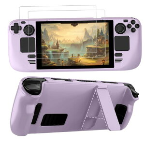 LUPAPA For Steam Deck �J�o�[ �X�`�[���f�b�N �S�ʕی�J�o�[ PC�f�� �X�^���h�@�\�t�� ���E�ȒP �ϏՌ� �h�o �w��h�~ �X�N���[���ی십���t�B����2���t�� ���C�g�p�[�v��