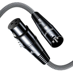 RIKSOIN �}�C�N�P�[�u�� �I�X-���X XLR �P�[�u�� 2m �}�C�N ���� ���ϋv �R���f���T�}�C�N/AV�A���v/�X�s�[�J�[���̘^���f�o�C�X�ɑΉ�