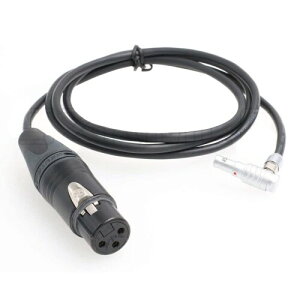 SZRMCC Z CAME2�܂���ARRIAlexa�~�j�J�����I�[�f�B�I���̓P�[�u��NeutrikXLR3�s�����X����00B5�s�� (Right Angle 60cm)