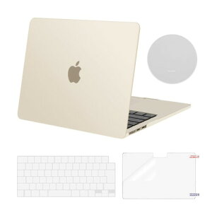 MOSISO �Ή��@�� MacBook Air 13�C���` �P�[�X 2026-2022 ���� M4 M3 M2 �`�b�v A3240 A3113 A2681�A�Ή��@�� MacBook Air 13.6�C���` �v���X�`�b�N �n�[�h�V�F���J�o�[ & (���{�� JIS�z��)�L�[�{�[�h�J�o�[ & �X