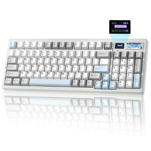 YUNZII IF99 96%CAEg CX Q[~OL[{[h JjJ bluetooth/2.4G/L LCDXN[ QMK/VIAvO}u KXPbg zbgXbv RGB Mac/WinΉ ZKF؎擾 (z