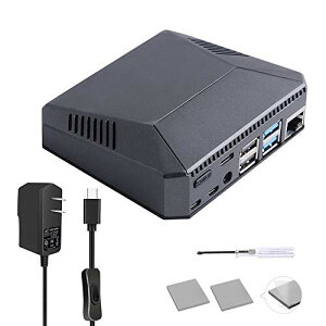 GeeekPi Raspberry Pi4P[XArgon ONE V2P[XubNA~jEP[XVFGN[W[XChCgbvApt@tRaspberry Pi 4Bp̈SȃVbg_EVXe(d