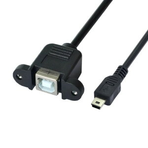 chenyang CY Mini USB 5�s�� �I�X - USB B ���X �p�l���}�E���g�^�C�v �P�[�u�� 20cm �l�W�t��