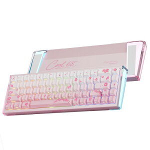 DAREU COOL68 �Q�[�~���O�L�[�{�[�h 0.01mm ���s�b�h�g���K�[�Ή� �������C�g�{�b�N�X �L��8000hz�|�[�����O���[�g ���C�X�C�b�` SOCD�Ή� �z�b�g�X���b�v 65%�p��z�� �e���L�[���X ���� ���F