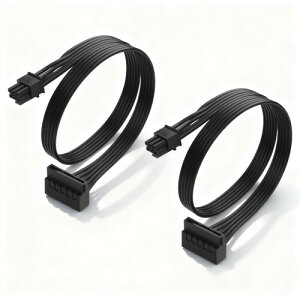 SinLoon 2�{ �~�j6Pin-SATA�d���P�[�u���iOptiplex�APrecision�V���[�Y�Ή��j�~�j6�s��-SATA 15�s�� �A�_�v�^�[�����P�[�u�� �@�B��HDD�ESSD�EDVD/CD-ROM�h���C�u�p 40cm