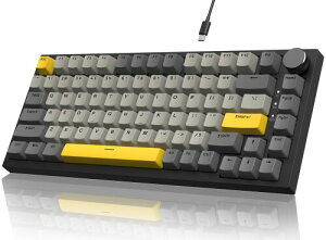 ATTACK SHARKxAJAZZ AK820 75% �L��USB-C ���J�j�J���Q�[�~���O�L�[�{�[�h ���D��