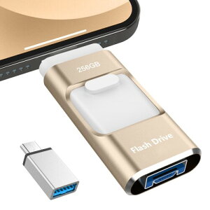 4in1 PhoneΉ USB256GB  f[^ obNAbvphoneʐ^f[^ۑiOS/USB/Type-C/Micro USB e tbV ^Cvc USBiphonepOtPhone/Pad/PC/Macbook/AndroidΉg