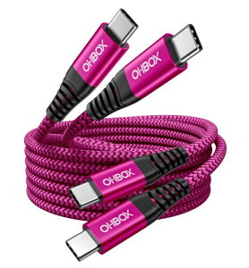 USB C �P�[�u�� 1M 2�{ PD�Ή� 60W�}���[�d �^�C�v C �P�[ �u�� USB-C & USBC �f���h�~ �����f�[�^�]�� Type-C to Type-C�P �[�u�� iPhone 17 / 16 / 15 Galaxy S25 / S24 / S23 MacBook Air/Pro iPad